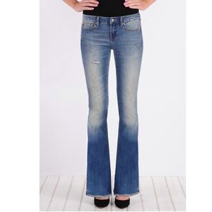 Henry & Belle Super Flare Distressed Jeans sz 26